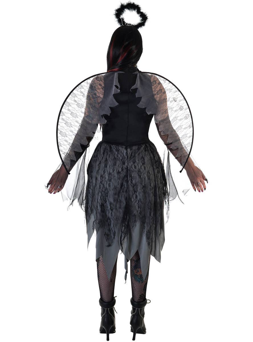 Image of Broken Fallen Angel Women's Halloween Costume - Back View