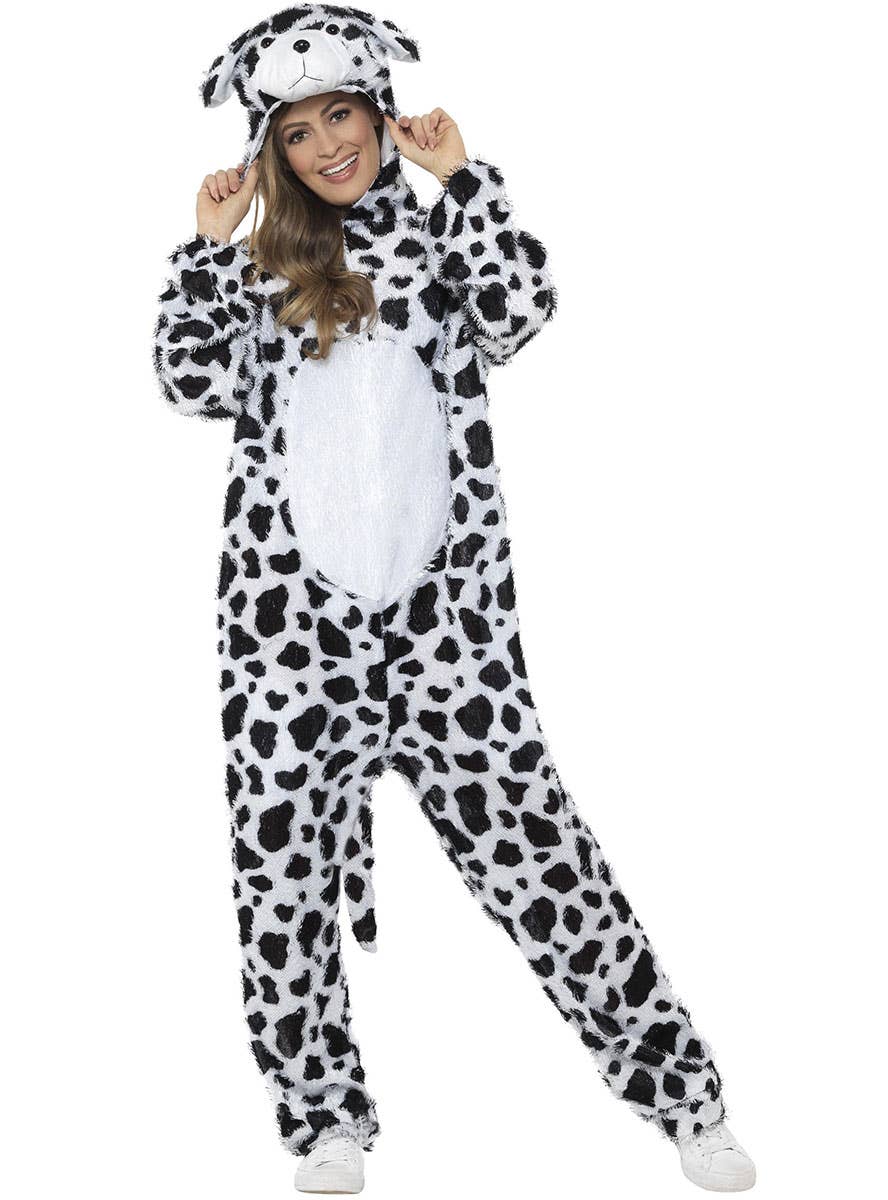 Image of Dalmatian Women's Animal Onesie Costume - Front Image