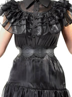 Image of Decorative Women's Black Wednesday Addams Costume Belt - Main Image