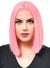 Image of Deluxe Light Pink Women's Heat Resistant Bob Costume Wig - Front View