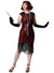 Image of Gatsby Women's Red and Black Sequin 1920's Costume - Front View