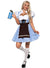 Image of German Beer Maid Women's Blue Oktoberfest Costume - Main Image