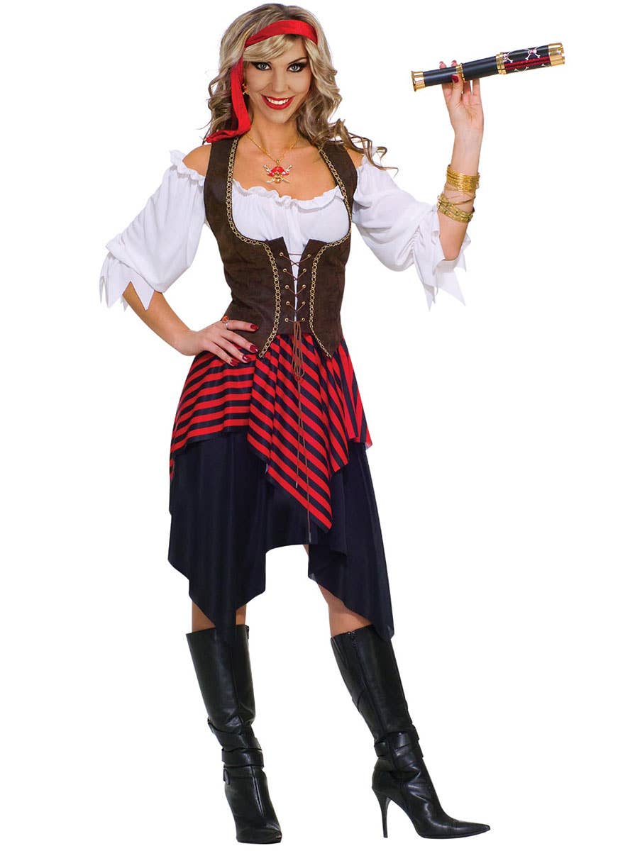 Image of High Seas Pirate Women's Dress Up Costume - Main Image