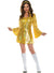 Image of Holographic Gold 1970s Womens Disco Costume Dress