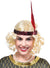 Image of Short Blonde Women's Flapper Costume Wig with Headband - Main Image