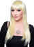 Image of Long Blonde Women's Fashion Wig with Fringe - Front Image