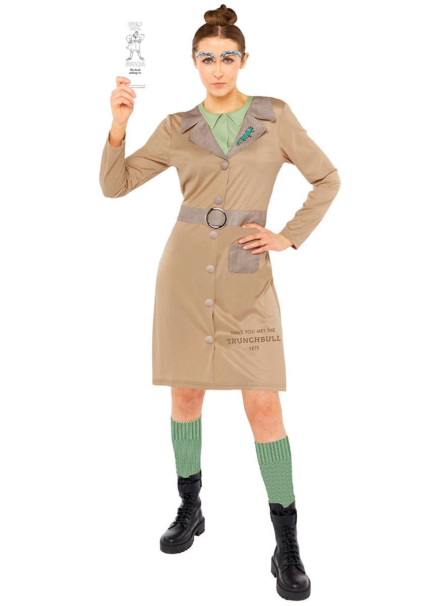 Image of Miss Trunchbull Women's Plus Size Roald Dahl Book Week Costume - Alternate Front View 1