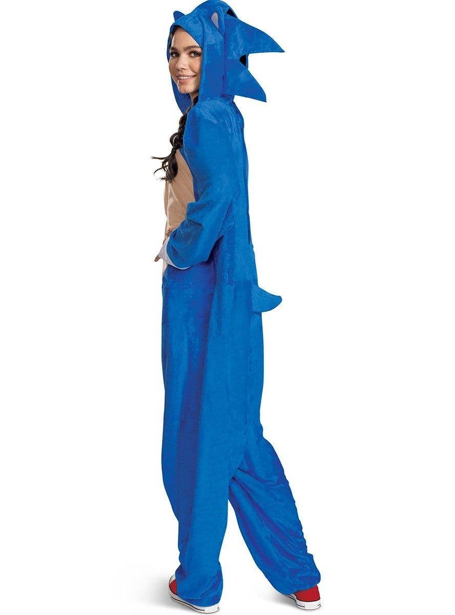 Image of Sonic the Hedgehog Women's Plus Size Gaming Costume - Side View