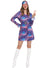 Image of Boho Chick Purple 1970s Women's Hippie Costume - Main Image