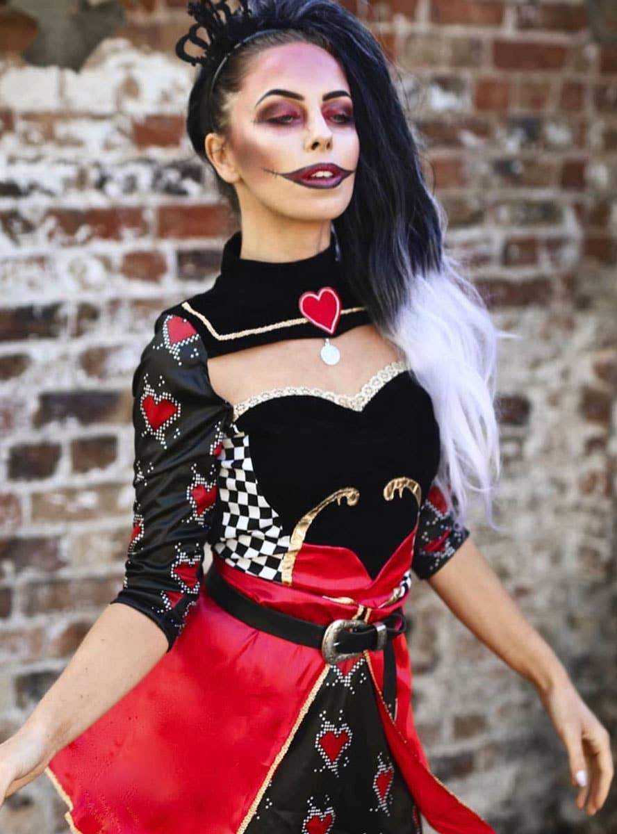 Women's Sexy Queen of Hearts Costume Lifestyle Image