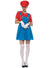 Image of Plumber Women's Red Gaming Character Costume - Main Image