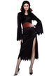 Women's Black and Red Sexy Vampire Mistress Halloween Costume - Main Image 