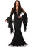 Image of Long Black Vampire Womens Halloween Costume - Main Image