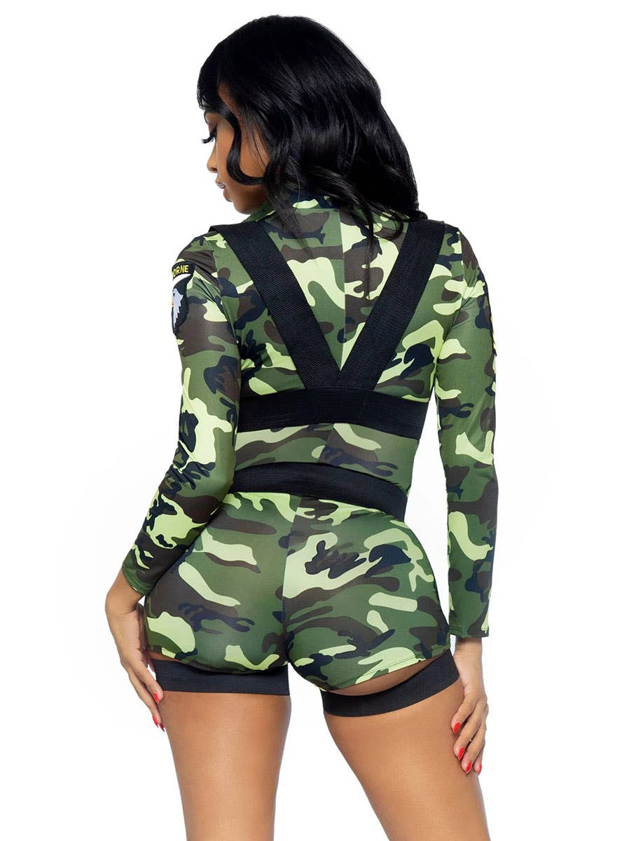 Women's Sexy Army Fancy Dress Costume Image 4