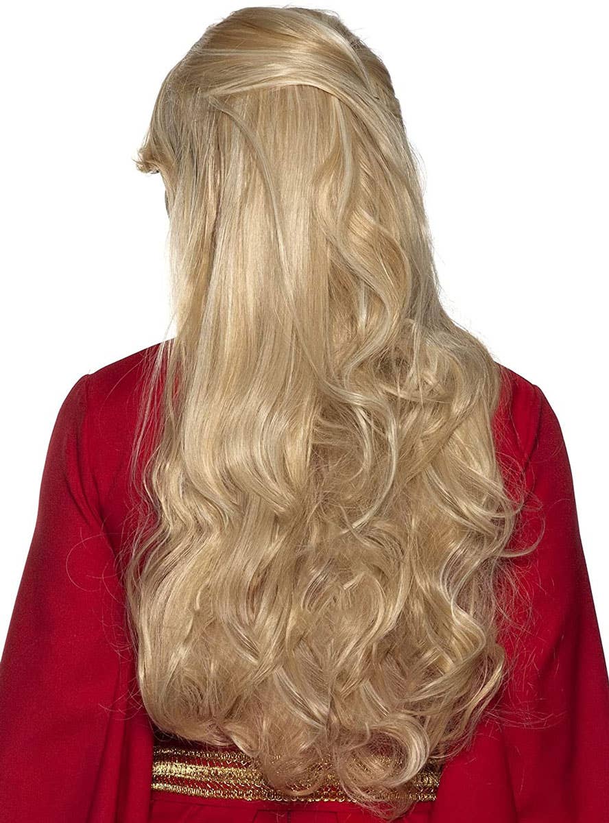 Image of The Princess Bride Women's Blonde Buttercup Costume Wig - Back View