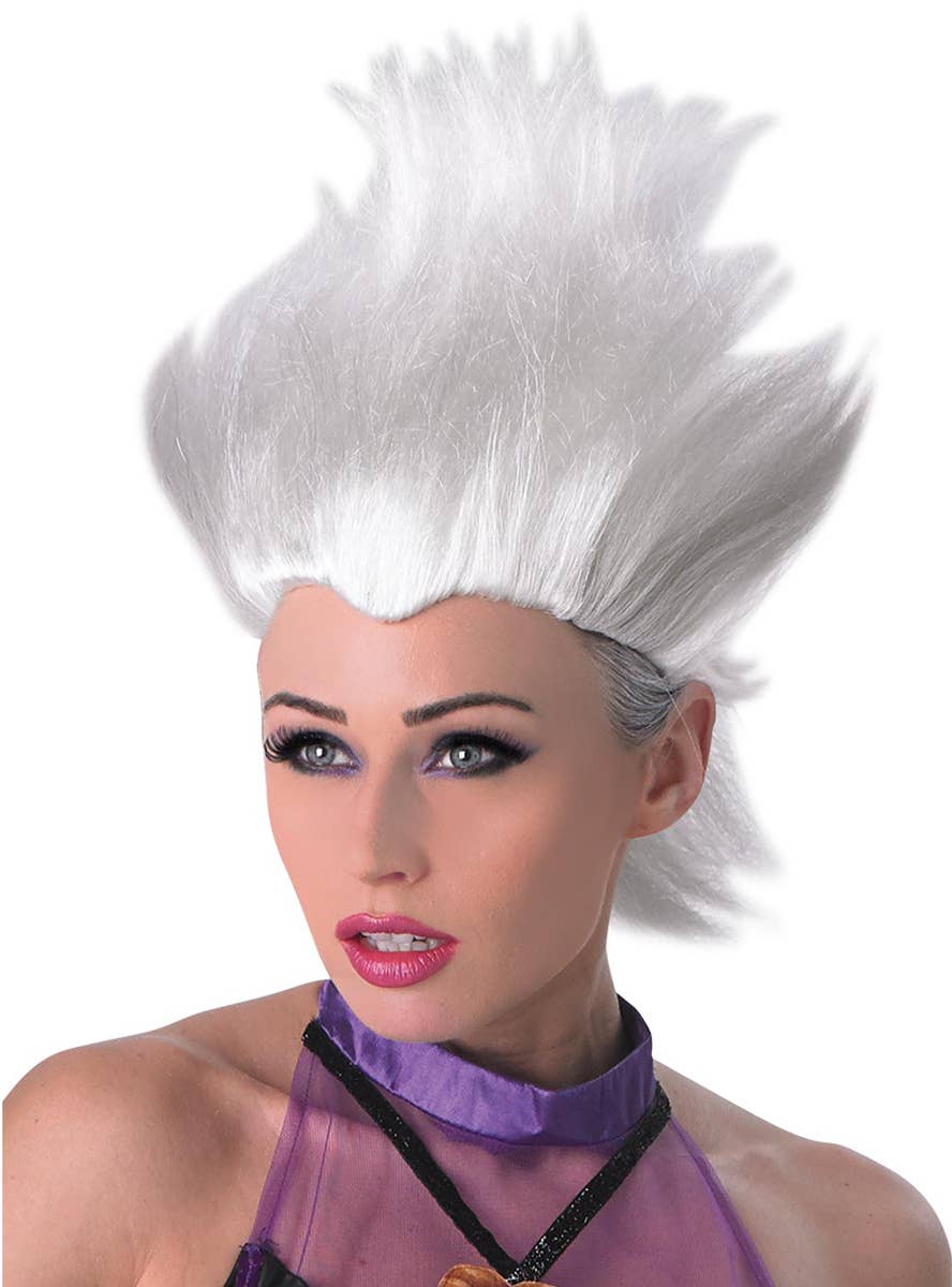 Image of Disney Villain Ursula Women's White Costume Wig