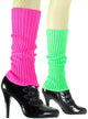 Image of Neon Pink and Green 1980s Costume Leg Warmers