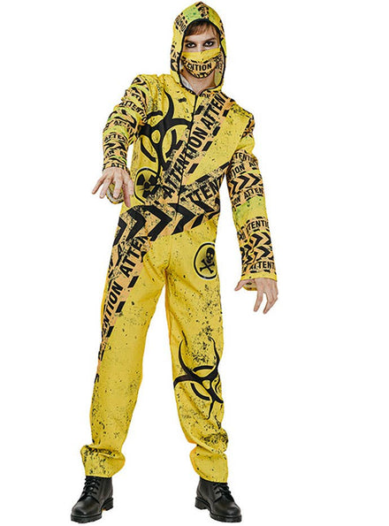 Image of Toxic Yellow Hazmat Men's Halloween Costume