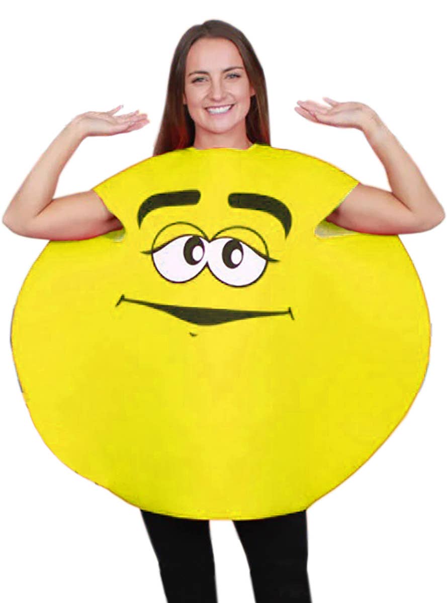 Image of Novelty Yellow M&M Character Women's Costume