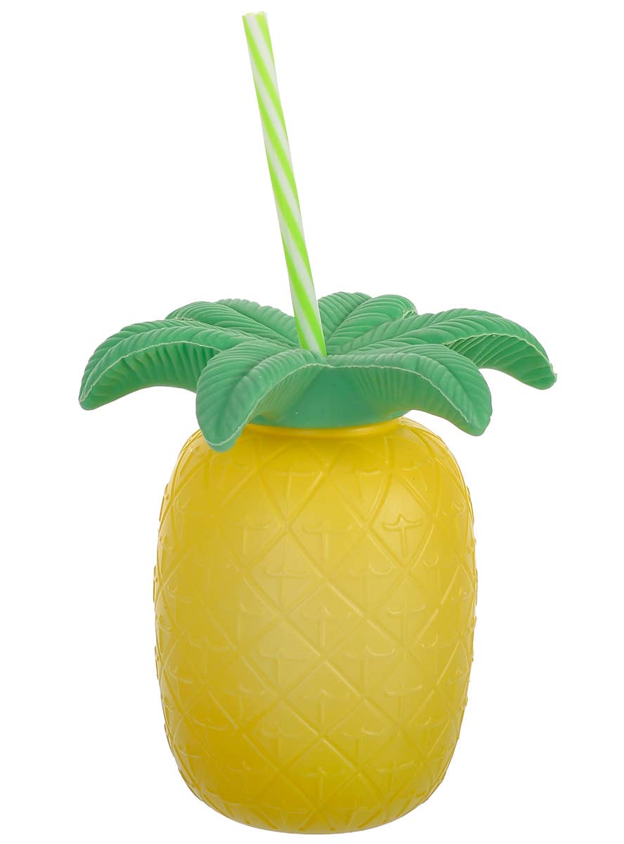 Image of Tropical Plastic Pineapple Hawaiian Party Cup - Main Image