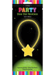 Image of Neon Yellow Glow In The Dark Star Glow Stick Necklace