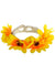 Image of Sunflower 1970's Yellow Floral Hippie Costume Bracelet