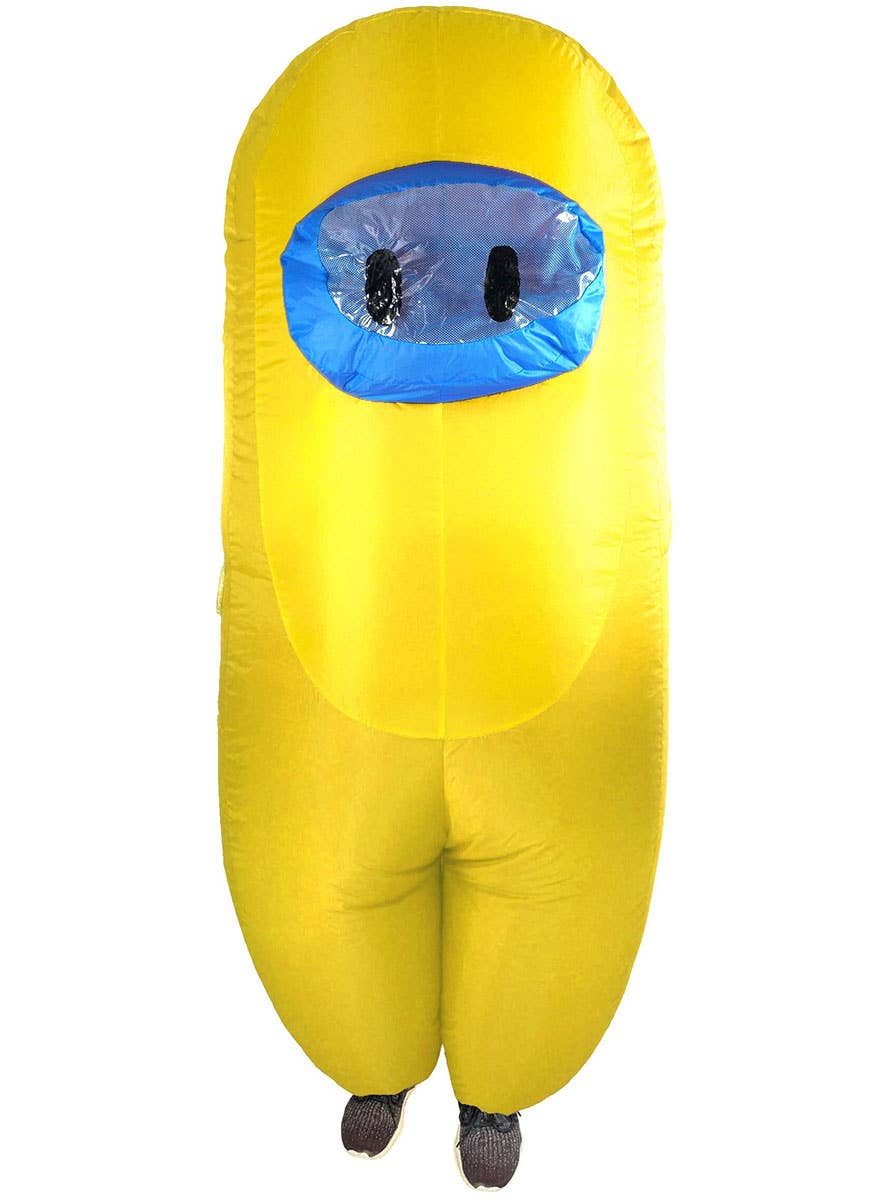 Yellow SUS Crewmate Inflatable Adults Costume