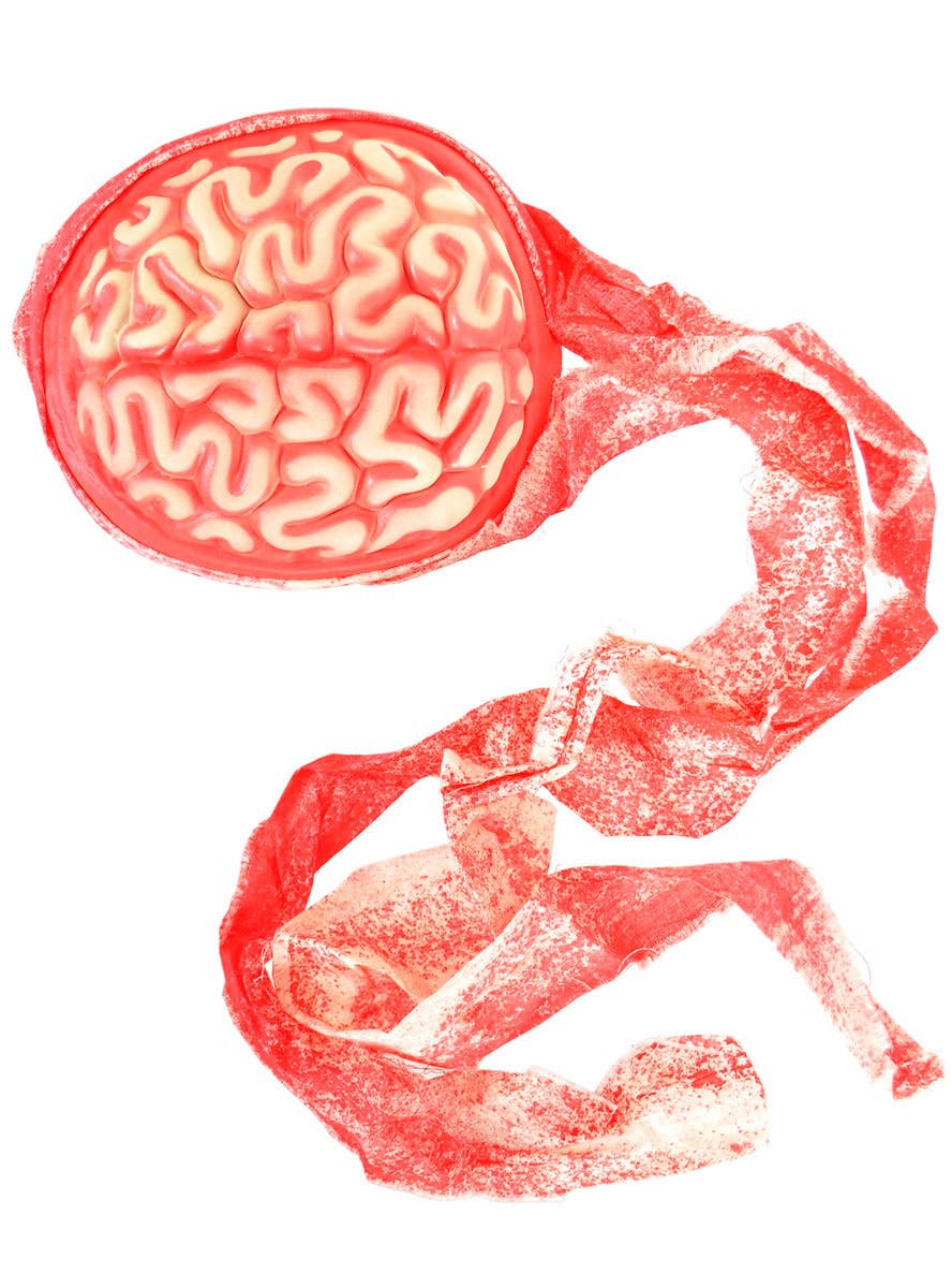 Image of Bloody Gauze Wrapped Zombie Brains Cap - Alternate Image