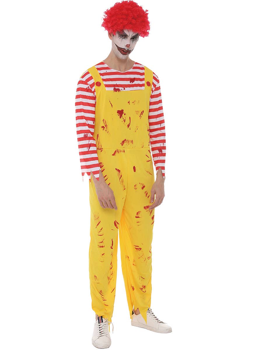 Image of Killer Donald Clown Men's Halloween Costume - Alternate Image