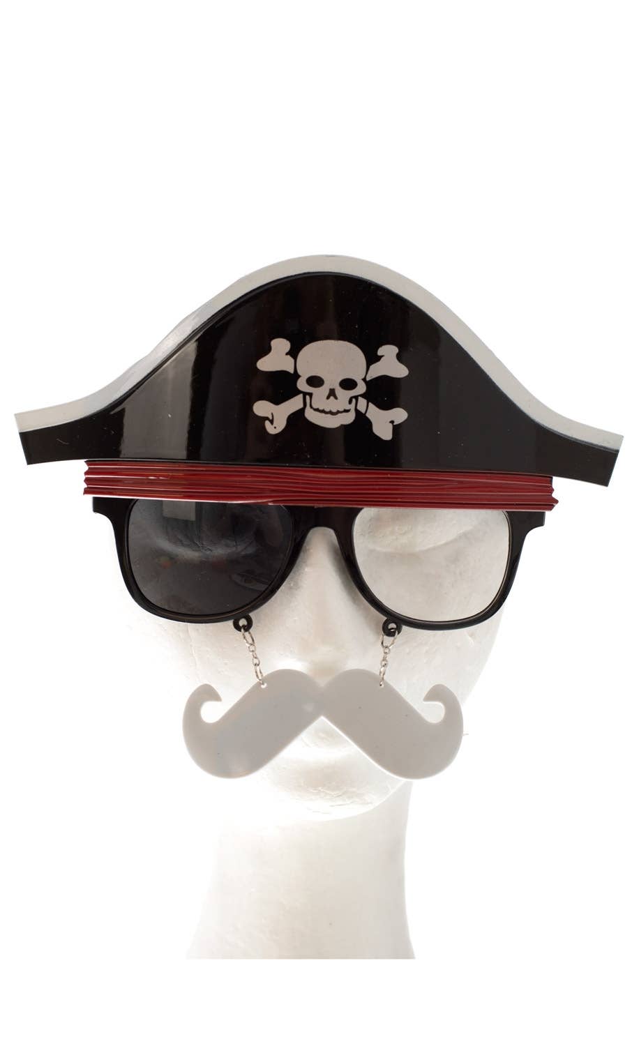 Novelty Pirate Hat And Moustache Costume Glasses Genuine New Ebay