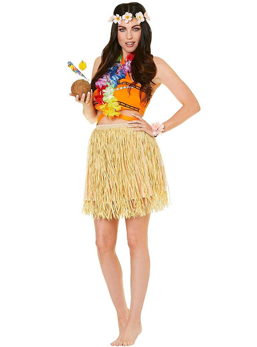 Womens Hawaiian Costume  Tropical Luau Party Girl Costume