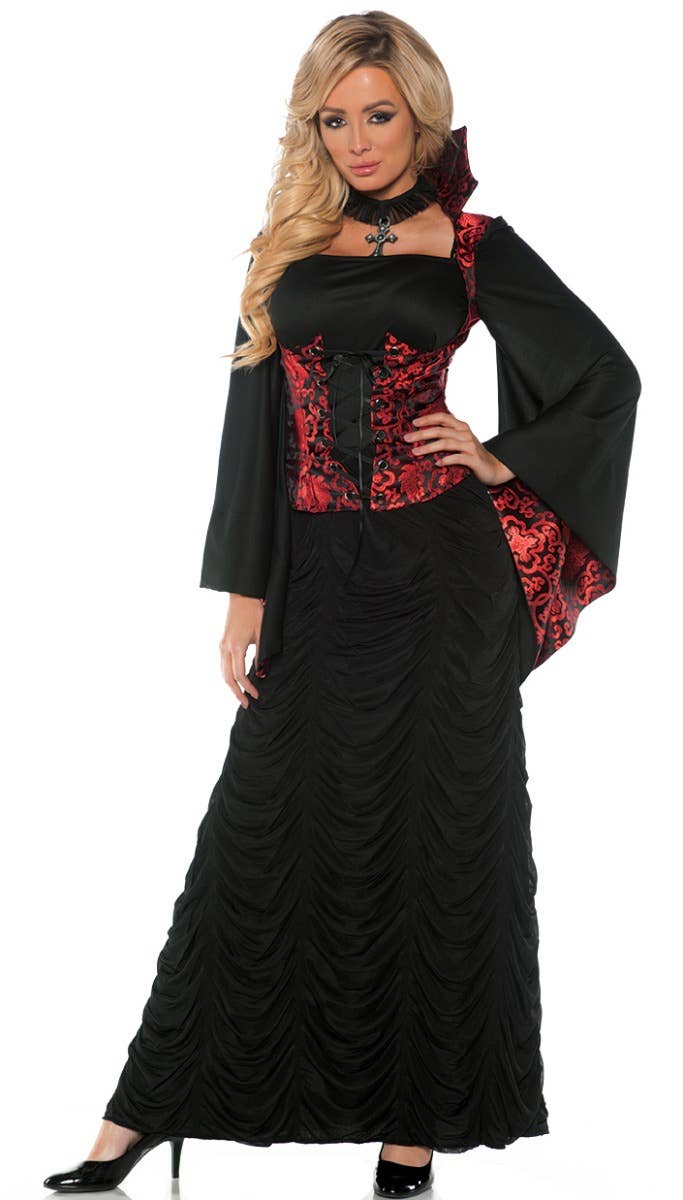 Halloween Womens Victorian Gown Dress Gothic Vampire Masquerade Festival  Costume